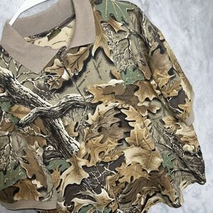 Vintage Spartan Team Realtree Camo Polo Shirt Short Sleeve Mens XL Made in USA
